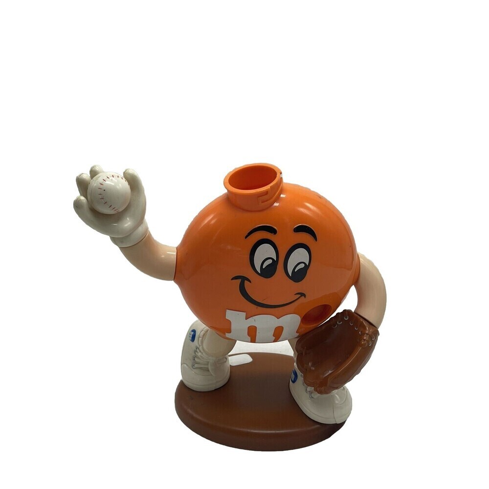 M&M's Sport Baseball Player - Orange - Plain Candy Dispenser Without Hat